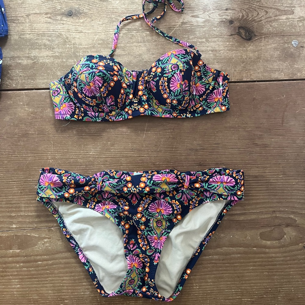 J. Crew floral paisley bikini